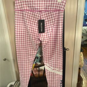 Peloton Pink Checkered Leggings